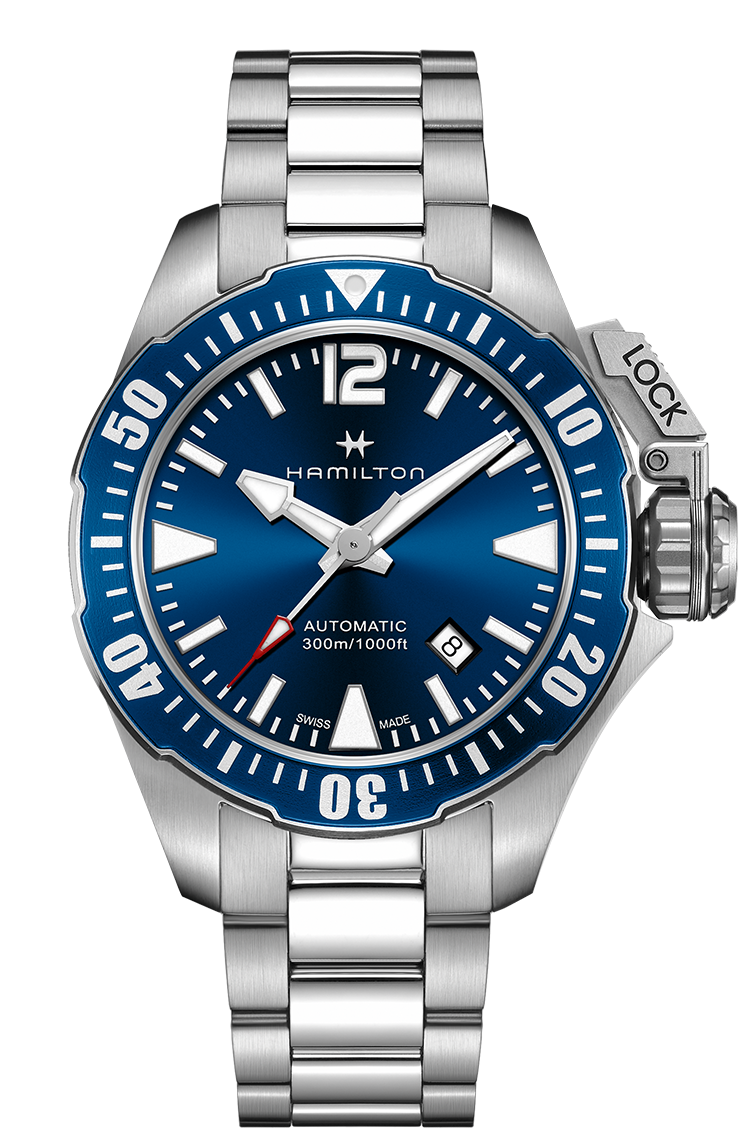 Hamilton Frogman Auto Blue Bracelet (H77705145) Hamilton Frogman Auto Blue Bracelet (H77705145)