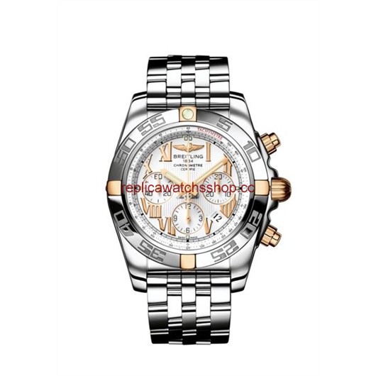 Breitling Chronomat 44 Two Tone Minor / Silver (IB011012.A692)