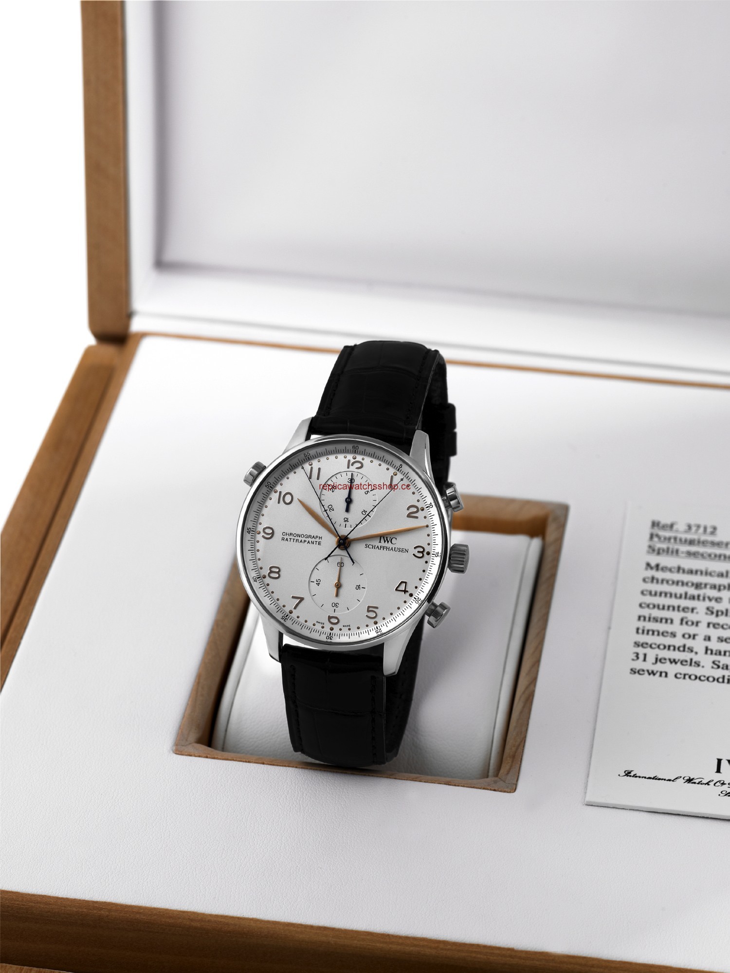 IWC Portuguese Chrono-Rattrapante Black Alligator (IW3712-02) IWC Portuguese Chrono-Rattrapante Black Alligator (IW3712-02)