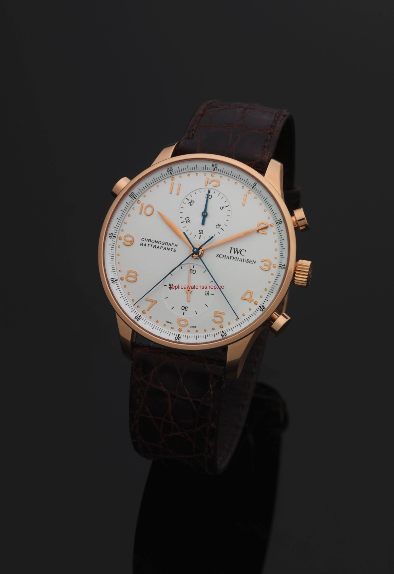 IWC Portuguese Chrono-Rattrapante Rose Gold Brown Alligator (IW3712-03) IWC Portuguese Chrono-Rattrapante Rose Gold Brown Alligator (IW3712-03)