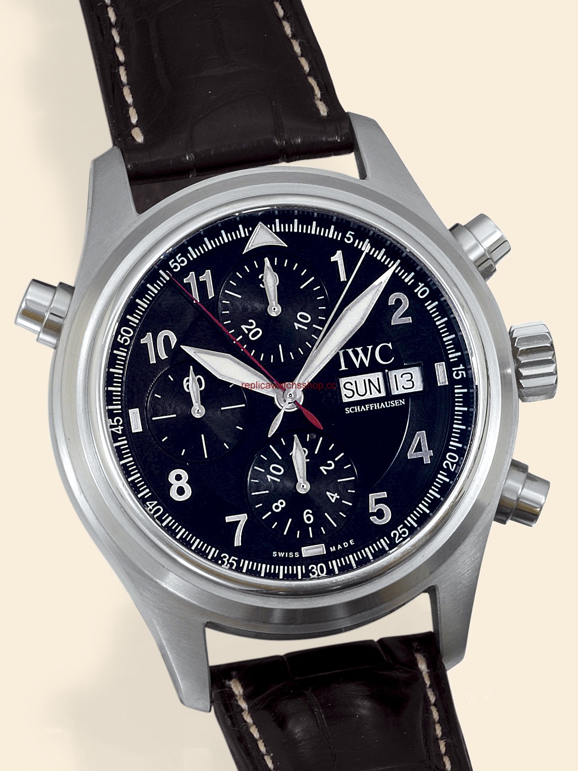 IWC Pilot's Watch Doppelhronograph Spitfire English Strap (IW3713-029) IWC Pilot's Watch Doppelhronograph Spitfire English Strap (IW3713-029)