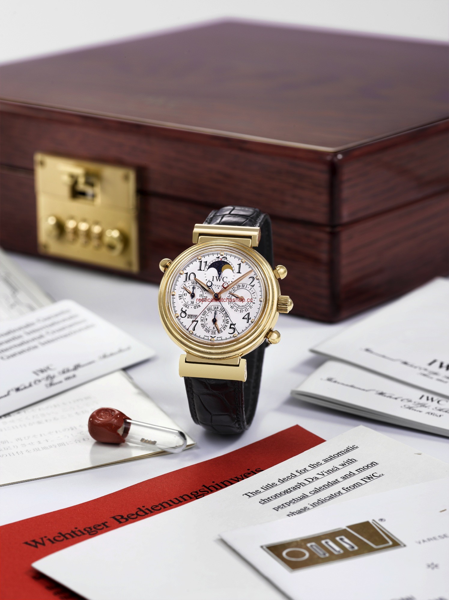 IWC Da Vinci Perpetual Rattrapante Red Gold English (IW3754-03) IWC Da Vinci Perpetual Rattrapante Red Gold English (IW3754-03)
