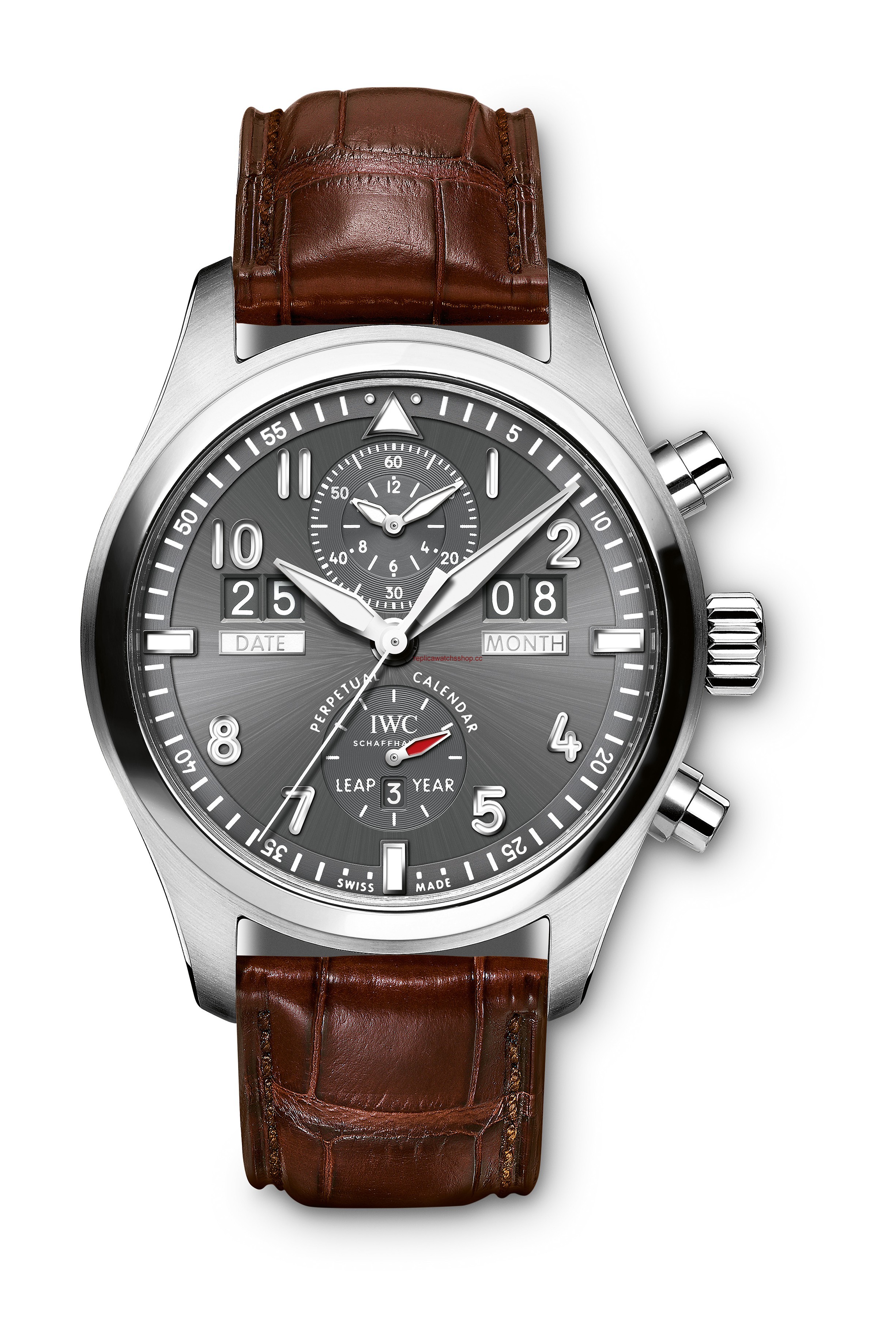 IWC Pilot's Watch Spitfire Perpetual Calendar Digital Date-Month Stainless Steel (IW3791-07) IWC Pilot's Watch Spitfire Perpetual Calendar Digital Date-Month Stainless Steel (IW3791-07)