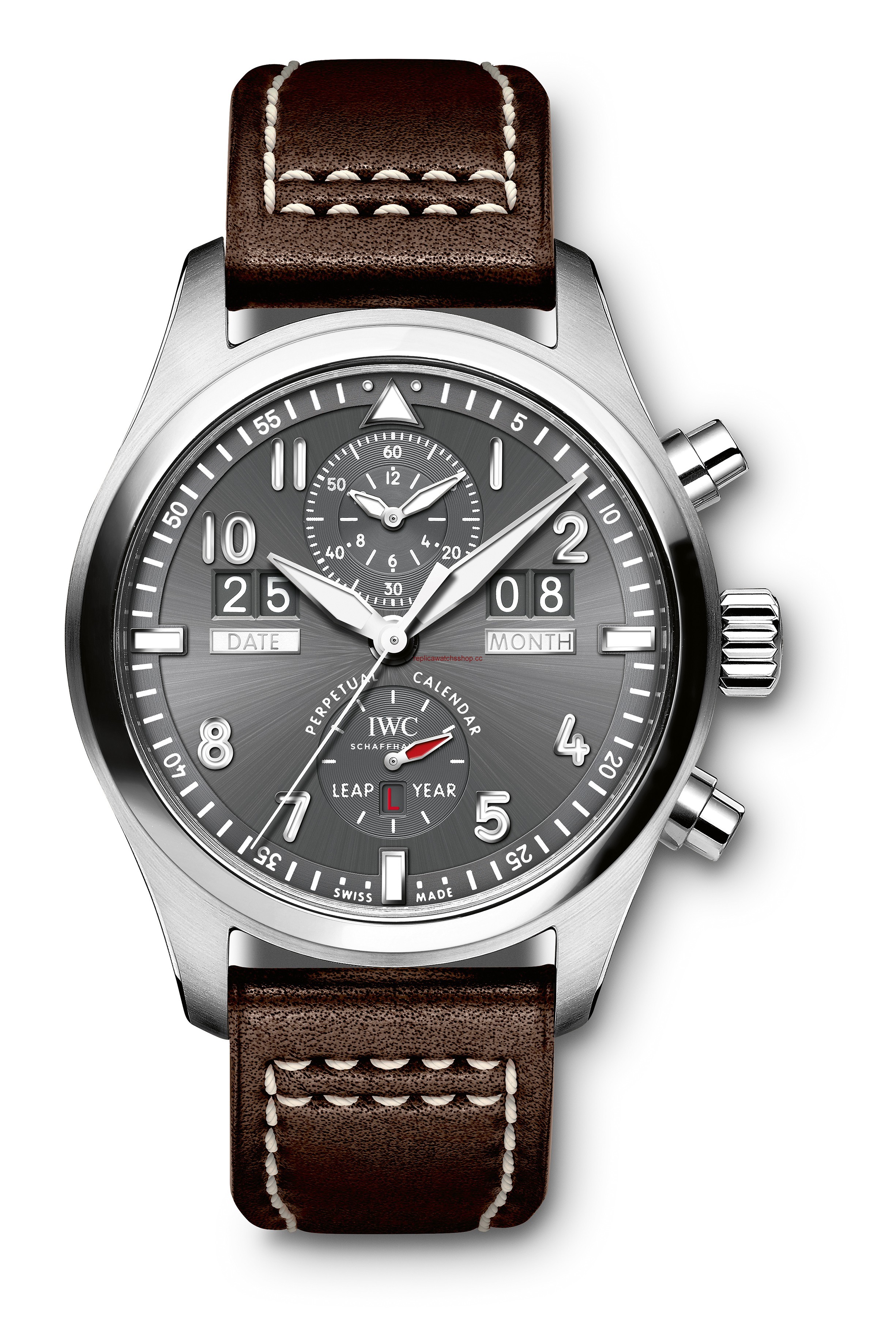 IWC Pilot's Watch Spitfire Perpetual Calendar Digital Date-Month Stainless Steel (IW3791-08) IWC Pilot's Watch Spitfire Perpetual Calendar Digital Date-Month Stainless Steel (IW3791-08)
