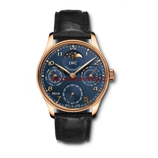 IWC Portuguese Perpetual Calendar 42.3 Rose Gold / Blue (IW5022-20) IWC Portuguese Perpetual Calendar 42.3 Rose Gold / Blue (IW5022-20)