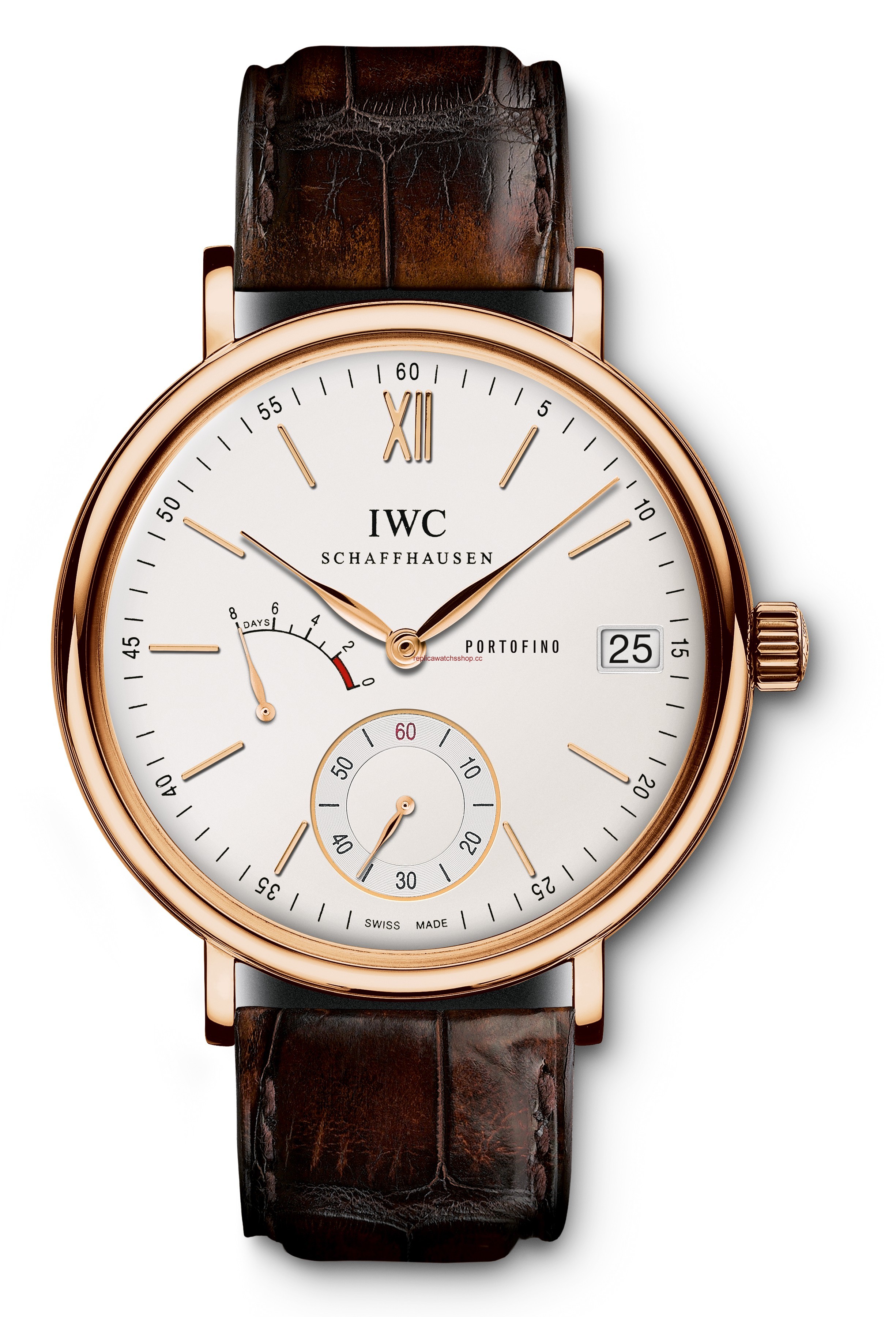 IWC Portofino Hand-Wound Eight Days Red Gold / Silver (IW5101-07)