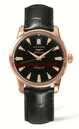 Longines Conquest Heritage Pink Gold Black (L1.611.8.52.4) Longines Conquest Heritage Pink Gold Black (L1.611.8.52.4)