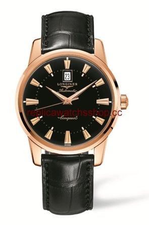 Longines Conquest Heritage 40mm Pink Gold Black (L1.645.8.52.4) Longines Conquest Heritage 40mm Pink Gold Black (L1.645.8.52.4)