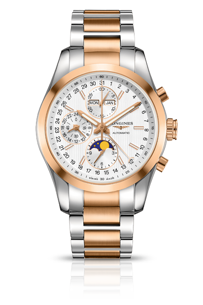 Longines Conquest Classic Moonphase Silver Two Tone (L2.798.5.72.7)