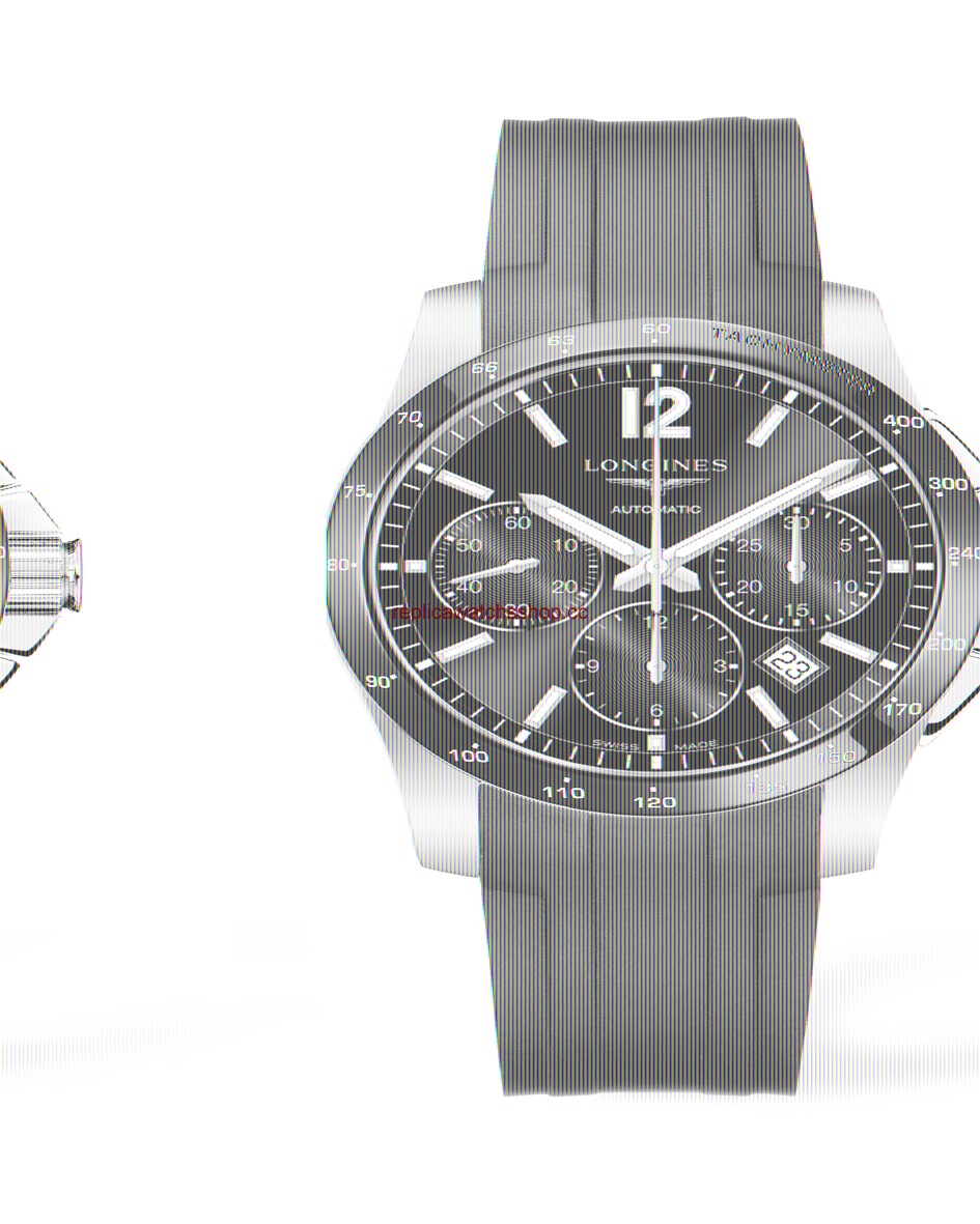 Longines Conquest Chronograph Automatic 41mm Ceramic Rubber (L2.744.4.56.2) Longines Conquest Chronograph Automatic 41mm Ceramic Rubber (L2.744.4.56.2)
