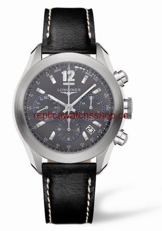 Longines GrandeVitesse Chronograph Grey Leather (L3.635.4.06.2) Longines GrandeVitesse Chronograph Grey Leather (L3.635.4.06.2)