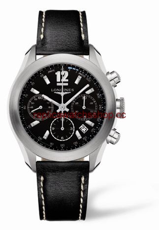 Longines GrandeVitesse Chronograph Black Leather (L3.635.4.56.2) Longines GrandeVitesse Chronograph Black Leather (L3.635.4.56.2)