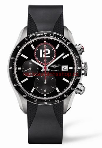 Longines GrandeVitesse Tachymeter Black Rubber (L3.636.4.50.9) Longines GrandeVitesse Tachymeter Black Rubber (L3.636.4.50.9)