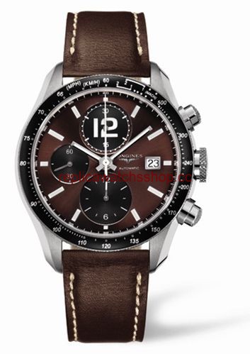 Longines GrandeVitesse Tachymeter Brown Strap (L3.636.4.60.2) Longines GrandeVitesse Tachymeter Brown Strap (L3.636.4.60.2)