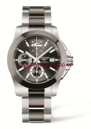 Longines Conquest Chronograph Grey Ceramic (L3.661.4.06.7)
