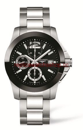 Longines Conquest Chronograph Ceramic Bracelet (L3.661.4.56.6) Longines Conquest Chronograph Ceramic Bracelet (L3.661.4.56.6)
