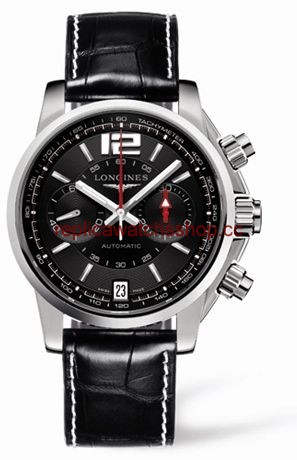 Longines Admiral Chronograph Black Strap (L3.666.4.56.2) Longines Admiral Chronograph Black Strap (L3.666.4.56.2)