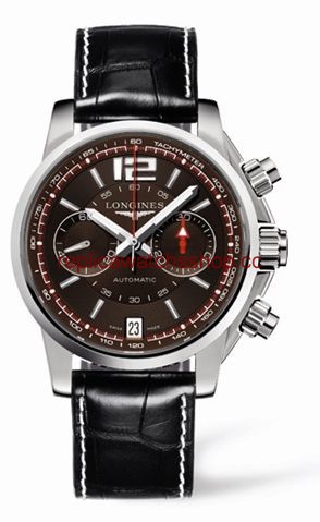 Longines Admiral Chronograph Brown Strap (L3.666.4.66.2) Longines Admiral Chronograph Brown Strap (L3.666.4.66.2)