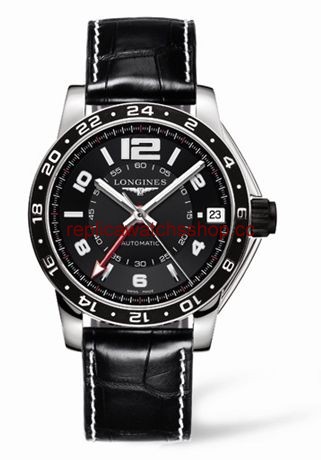 Longines Admiral GMT Black XL (L3.668.4.56.2) Longines Admiral GMT Black XL (L3.668.4.56.2)