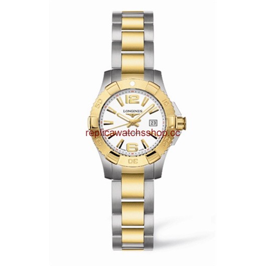 Longines Hydroconquest Quartz 25 Two Tone White (L3.147.3.16.7) Longines Hydroconquest Quartz 25 Two Tone White (L3.147.3.16.7)