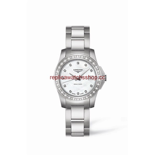 Longines Conquest 29.5 Quartz Stainless Steel Diamond Bezel (L3.258.0.88.6) Longines Conquest 29.5 Quartz Stainless Steel Diamond Bezel (L3.258.0.88.6)