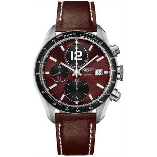 Longines GrandeVitesse Tachymeter Brown Strap XL (L3.636.4.60.0) Longines GrandeVitesse Tachymeter Brown Strap XL (L3.636.4.60.0)