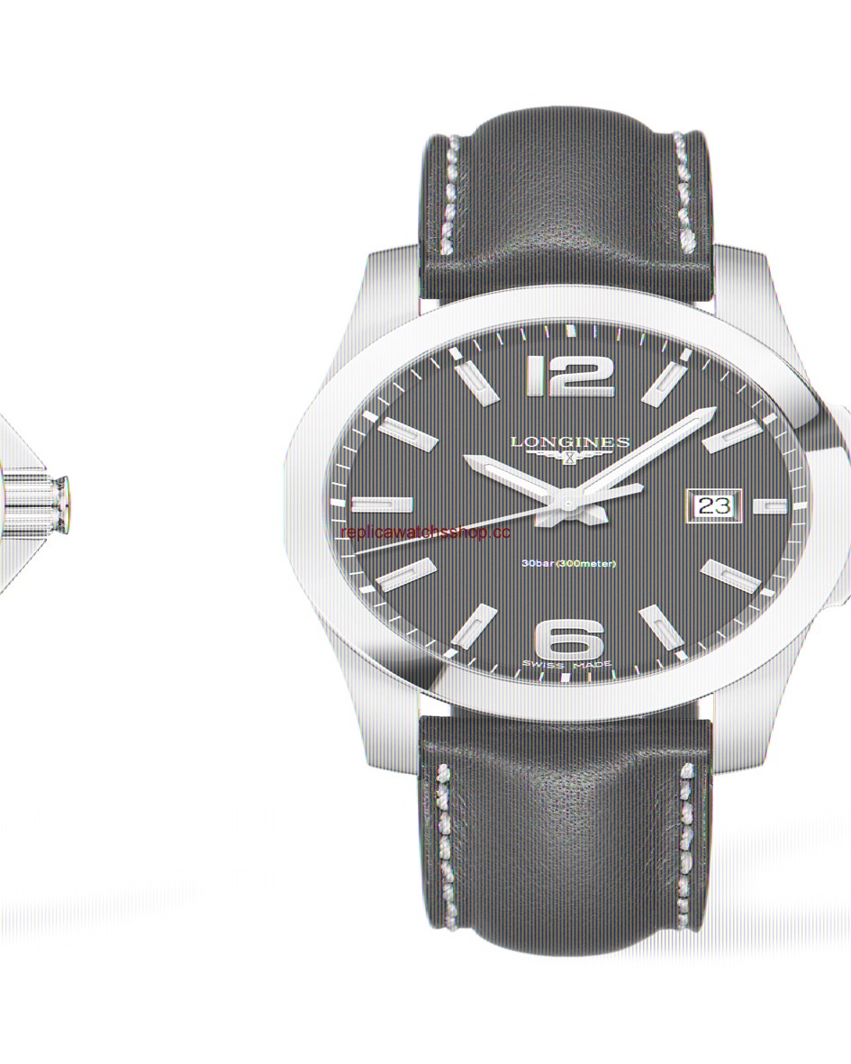 Longines Conquest Quartz 41mm Black Leather (L3.659.4.58.3)