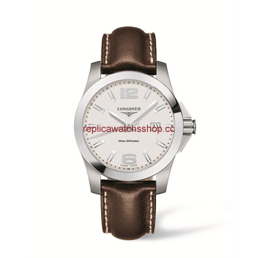 Longines Conquest Quartz 41mm Silver Leather (L3.659.4.76.5) Longines Conquest Quartz 41mm Silver Leather (L3.659.4.76.5)