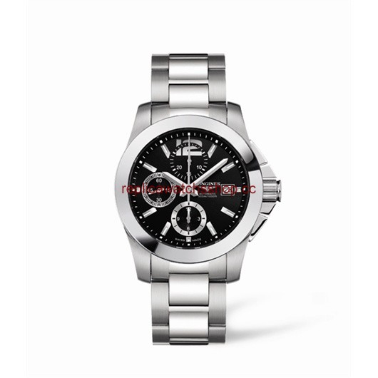 Longines Conquest Chronograph Black Bracelet (L3.662.4.56.6)