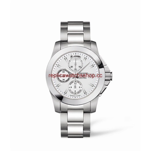Longines Conquest Chronograph Silver Bracelet (L3.662.4.76.6) Longines Conquest Chronograph Silver Bracelet (L3.662.4.76.6)