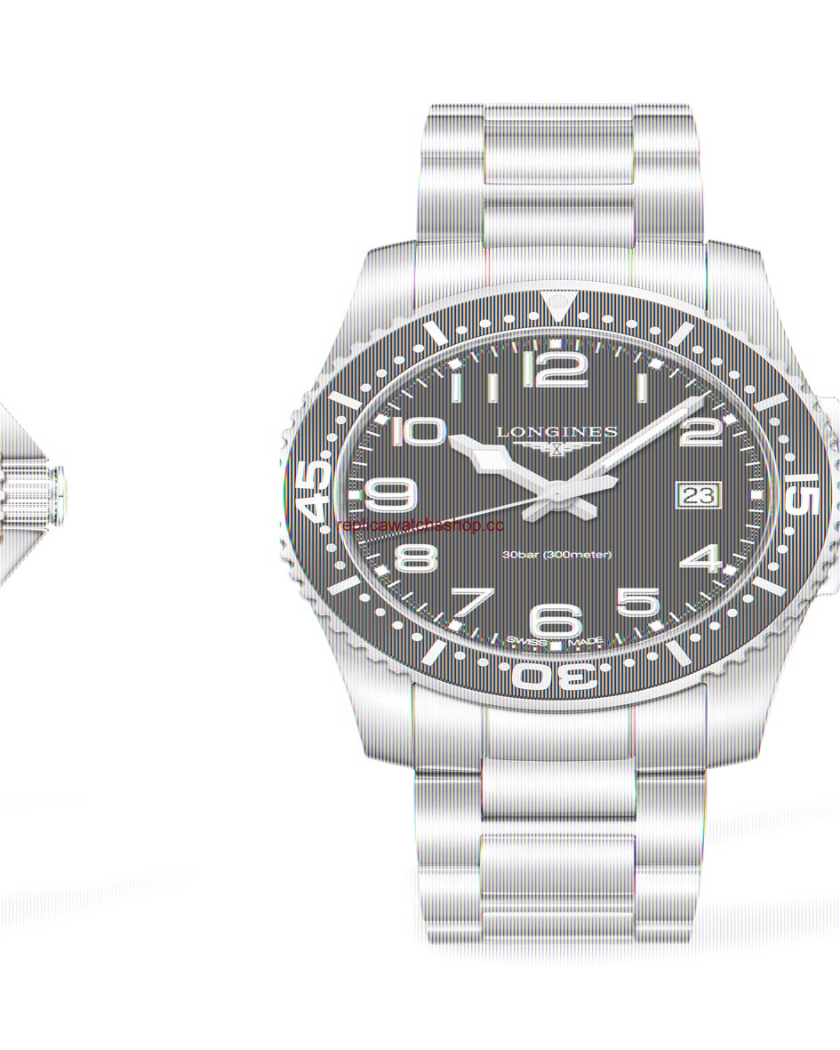 Longines Hydroconquest Quartz 41 Black / Red (L3.689.4.59.6) Longines Hydroconquest Quartz 41 Black / Red (L3.689.4.59.6)