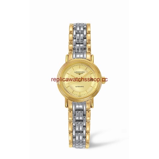 Longines Presence 25.5 Automatic Yellow Stick Yellow Bracelet Two Tone (L4.221.2.42.7)