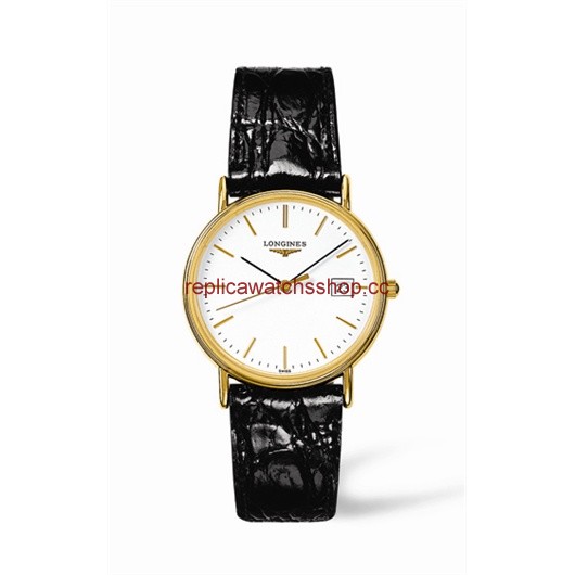 Longines Presence 33 Quartz Yellow White (L4.720.2.12.2) Longines Presence 33 Quartz Yellow White (L4.720.2.12.2)