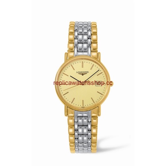 Longines Presence 33 Quartz Yellow Bracelet (L4.720.2.32.7) Longines Presence 33 Quartz Yellow Bracelet (L4.720.2.32.7)