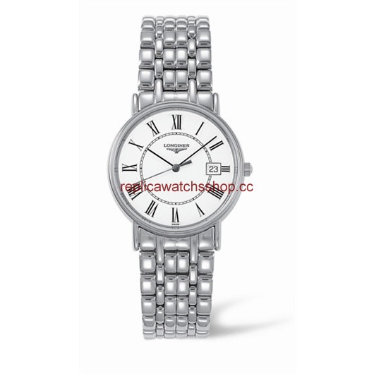 Longines Presence 33 Quartz Stainless Steel Roman Bracelet (L4.720.4.11.6) Longines Presence 33 Quartz Stainless Steel Roman Bracelet (L4.720.4.11.6)