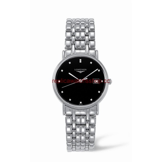 Longines Presence 33 Quartz Stainless Steel Black (L4.720.4.97.6) Longines Presence 33 Quartz Stainless Steel Black (L4.720.4.97.6)