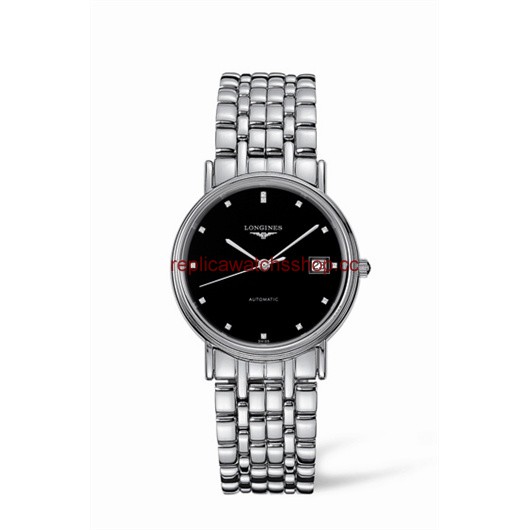 Longines Presence 34.5 Automatic Stainless Steel Black Diamond (L4.721.4.97.6) Longines Presence 34.5 Automatic Stainless Steel Black Diamond (L4.721.4.97.6)