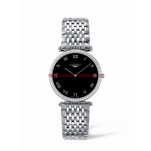 Longines La Grande Classique 33 Quartz Diamond Bezel Black Roman (L4.741.0.51.6) Longines La Grande Classique 33 Quartz Diamond Bezel Black Roman (L4.741.0.51.6)