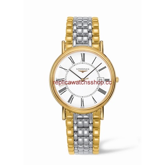 Longines Presence 38.5 Quartz Yellow Roman Bracelet Two Tone (L4.790.2.11.7) Longines Presence 38.5 Quartz Yellow Roman Bracelet Two Tone (L4.790.2.11.7)