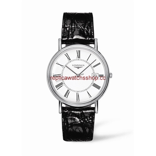 Longines Presence 38.5 Quartz Stainless Steel Roman (L4.790.4.11.2) Longines Presence 38.5 Quartz Stainless Steel Roman (L4.790.4.11.2)