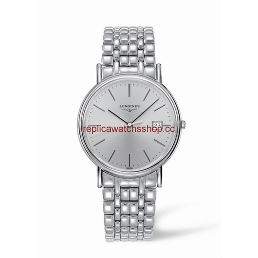 Longines Presence 38.5 Quartz Stainless Steel Grey Bracelet (L4.790.4.72.6) Longines Presence 38.5 Quartz Stainless Steel Grey Bracelet (L4.790.4.72.6)