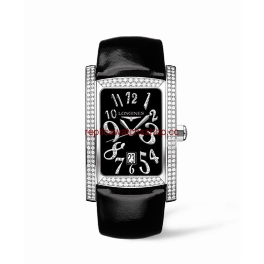 Longines DolceVita XL Stainless Steel Diamond Black (L5.686.0.57.2) Longines DolceVita XL Stainless Steel Diamond Black (L5.686.0.57.2)