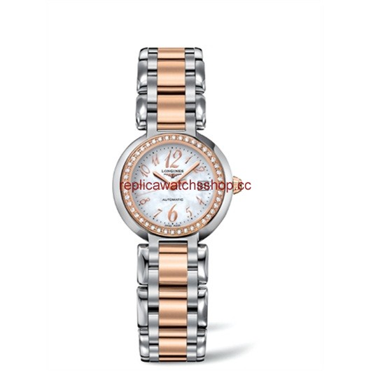 Longines PrimaLuna Automatic 26.5 Two Tone Pink Diamond Funky MOP (L8.111.5.88.6) Longines PrimaLuna Automatic 26.5 Two Tone Pink Diamond Funky MOP (L8.111.5.88.6)