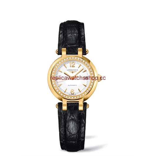 Longines PrimaLuna Automatic 26.5 Yellow Gold Diamond Leather Arabic (L8.111.7.16.2) Longines PrimaLuna Automatic 26.5 Yellow Gold Diamond Leather Arabic (L8.111.7.16.2)