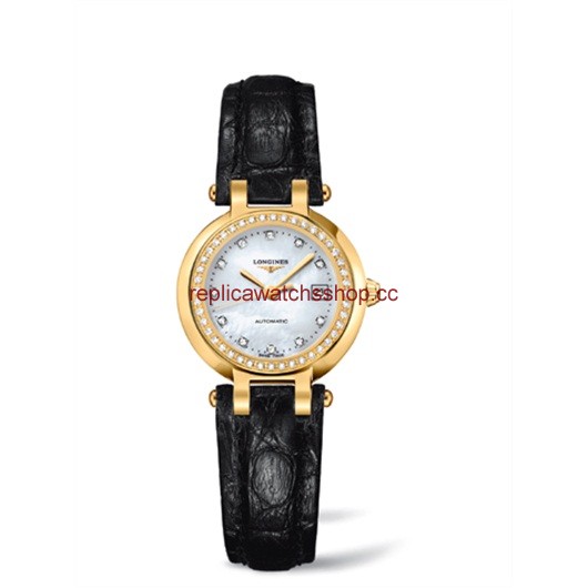 Longines PrimaLuna Automatic 26.5 Yellow Gold Diamond Leather MOP (L8.111.7.87.2) Longines PrimaLuna Automatic 26.5 Yellow Gold Diamond Leather MOP (L8.111.7.87.2)