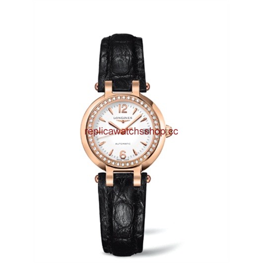 Longines PrimaLuna Automatic 26.5 Pink Gold Leather Diamond Arabic (L8.111.9.16.2) Longines PrimaLuna Automatic 26.5 Pink Gold Leather Diamond Arabic (L8.111.9.16.2)