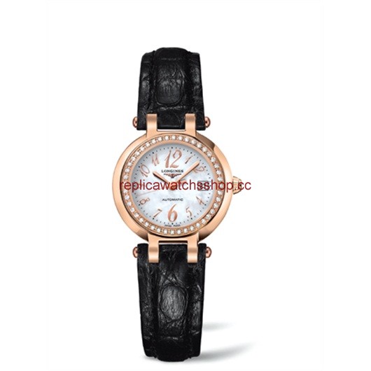 Longines PrimaLuna Automatic 26.5 Pink Gold Diamond Leather Funky MOP (L8.111.9.83.2) Longines PrimaLuna Automatic 26.5 Pink Gold Diamond Leather Funky MOP (L8.111.9.83.2)