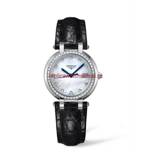 Longines PrimaLuna Quartz 30 Leather Diamond MOP (L8.112.0.87.2)