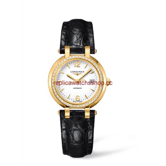 Longines PrimaLuna Automatic 30 Yellow Gold Diamond Leather Arabic (L8.113.7.16.2) Longines PrimaLuna Automatic 30 Yellow Gold Diamond Leather Arabic (L8.113.7.16.2)