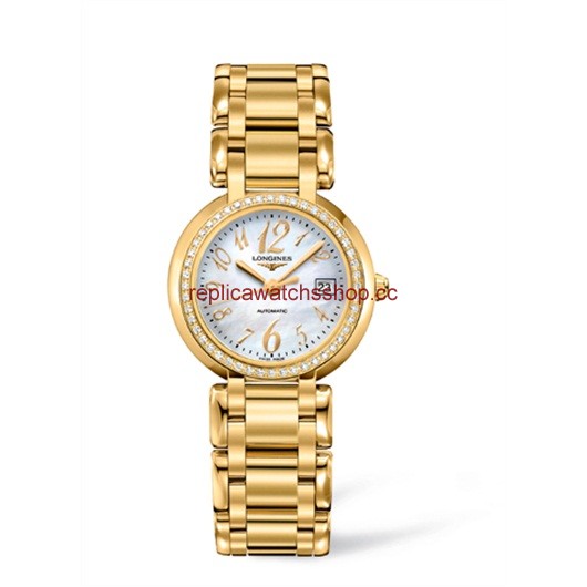 Longines PrimaLuna Automatic 30 Yellow Gold Diamond Funky MOP (L8.113.7.83.6) Longines PrimaLuna Automatic 30 Yellow Gold Diamond Funky MOP (L8.113.7.83.6)